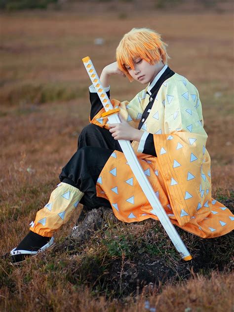 Zenitsu Cosplay (Demon Slayer) LARGE www.ugel01ep.gob.pe