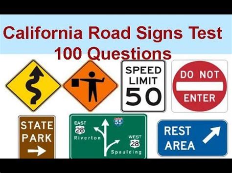 California Road Signs And Meanings