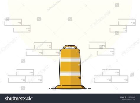 Traffic Barrier Flat Design Vector Design Stock Vector (Royalty Free ...