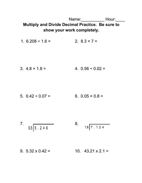 Reciprocals - Study Notes and Practice | TJ Homeschooling - Worksheets Library