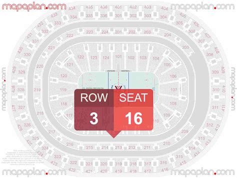 Montreal Bell Centre detailed interactive seating map with seat & row ...