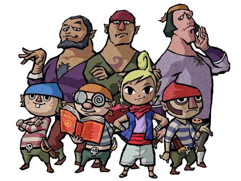 Multiple Zelda: The Wind Waker characters share the same body type | The GoNintendo Archives ...