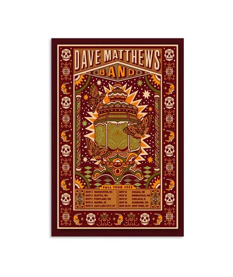 Dave Matthews Band Fall Tour Poster 2024