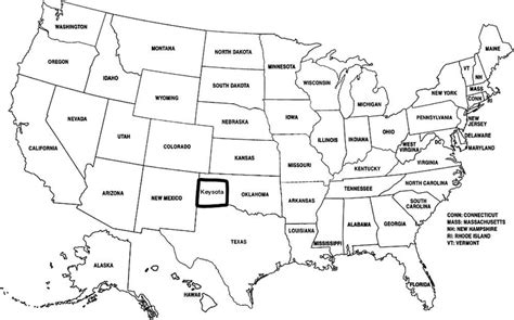 (fictional) location of Keysota on a map of the US | Fandom