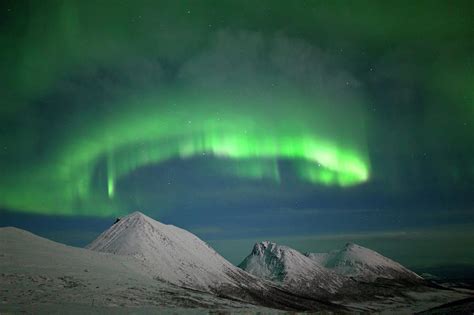 Aurora Borealis In Arctic Norway Photograph by Antonyspencer - Fine Art ...