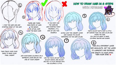 How To Draw Hair tutorial by amethyestkitty on DeviantArt