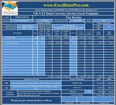 15 UK VAT ideas | excel templates, invoice template, templates