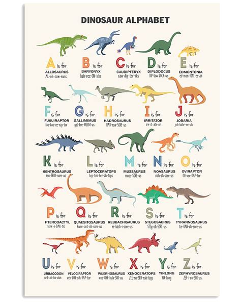 Printable Dinosaur Alphabet