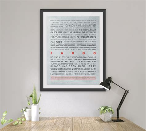 Fargo Movie Quotes Poster Print Quoster Personalized Gift | Etsy