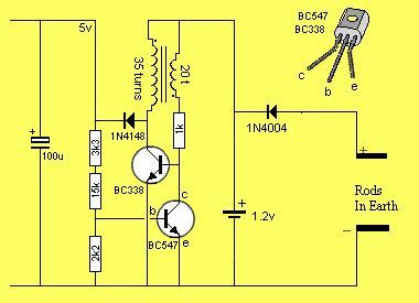 an electronic circuit diagram with key