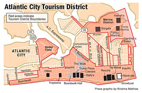 Map Of Atlantic City Boardwalk - Maping Resources