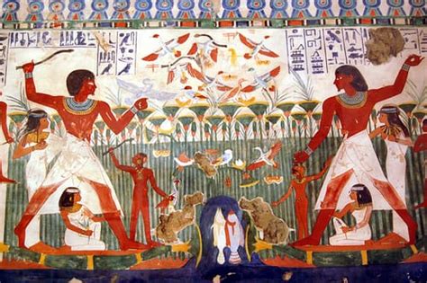 Pinturas murales en las tumbas egipcias : Sobre Egipto