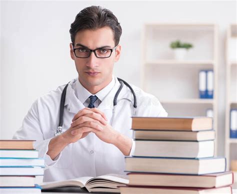 Medical Student Preparing for University Exams Stock Photo - Image of ...