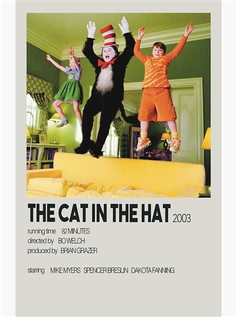 "Cat in the Hat 2003- Movie Poster" Poster by AndreaDesignsCA | Redbubble