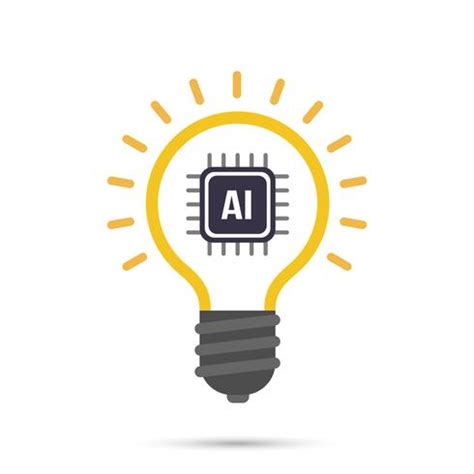 AI Artificial intelligence Technology bulb icon 518232 Vector Art at Vecteezy