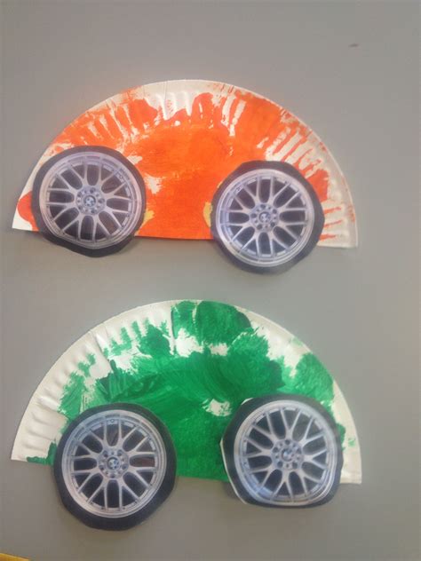 Paper plate cars | Transportation crafts, Transportation preschool, Preschool crafts