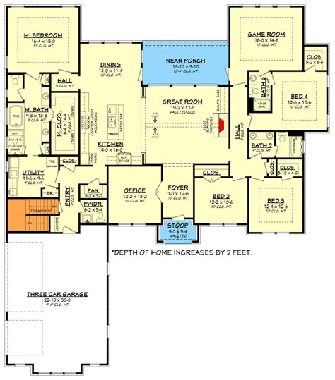 One-Story Living 4-Bed Texas-Style Ranch Home Plan - 51795HZ | Architectural Designs - House Plans