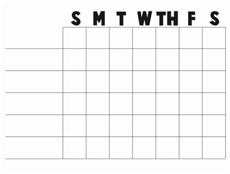 Free Chore Chart Template Unique Free Printable Blank Charts | Chore ...