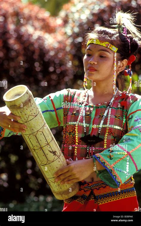 girl in tribal costume mindanao philippines Stock Photo - Alamy