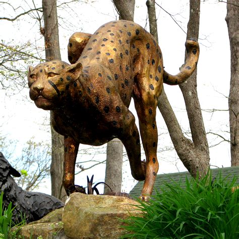 Bronze Running Cheetah Sculpture | Metropolitan Galleries Inc.