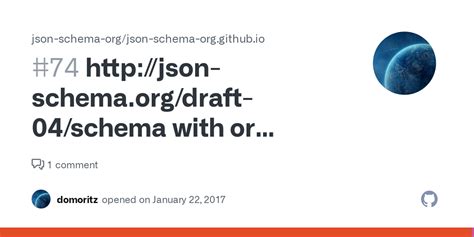 http://json-schema.org/draft-04/schema with or without # · Issue #74 ...