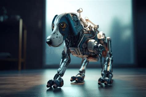 Robot dog. AI generated stock photo. Image of isolated - 274230576