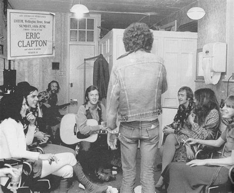 Bobby Whitlock, Carl Radle, Eric Clapton, Dave Mason and Jim Gordon with his back to the camera ...