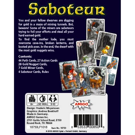 Saboteur Card Game – Turner Toys