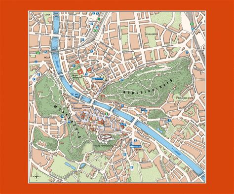 Maps of Salzburg | Collection of maps of Salzburg city | Maps of