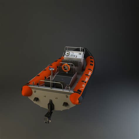 rhib boat 3d model