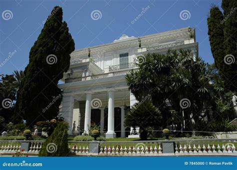 Achillion palace stock photo. Image of aegean, corfu, palace - 7845000