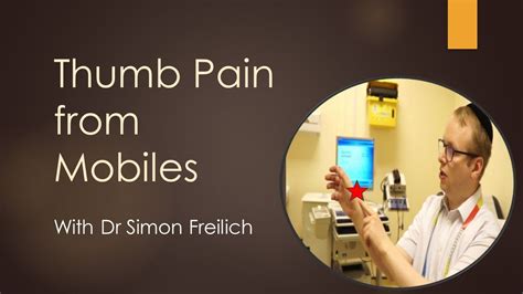 Mobile Phone Wrist Pain / Smartphone Thumb - YouTube