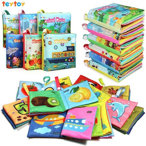 teytoy My First Soft Book, Nontoxic Fabric Baby Cloth Books Early ...