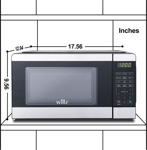 Willz Countertop Microwave Oven WLCMV207S2-07, 700-Watt