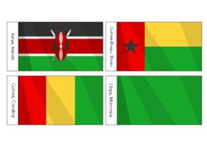 African Flags Printables For Kids #flags #printables African Flags, Kenya Flag, Geography For ...
