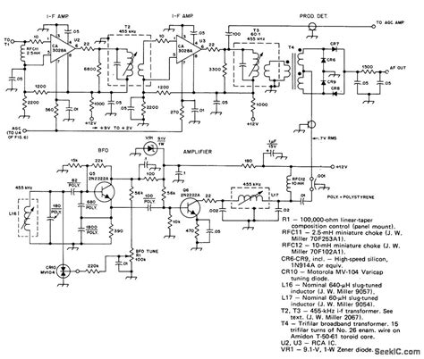 455_kHz_WITH_PRODUCT_DETECTOR_AND_BFO - Basic_Circuit - Circuit Diagram - SeekIC.com