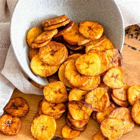 Sweet Plantain Chips - A Crispy, Salty Snack! - The Foreign Fork