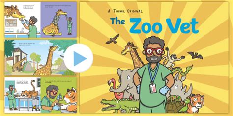 The Zoo Vet Story PowerPoint - Animal Book for Kids