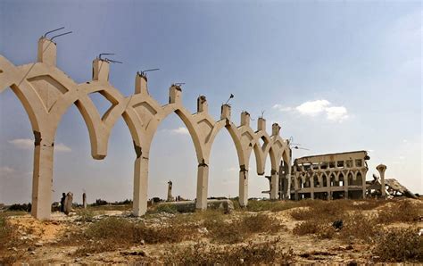 The ruins of Gaza's Yasser Arafat International Airport | Daily Mail Online