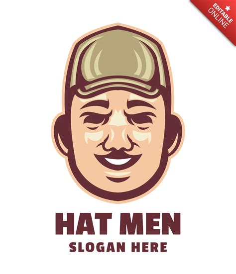 Hat Men Logo Design Template | Free Design Template