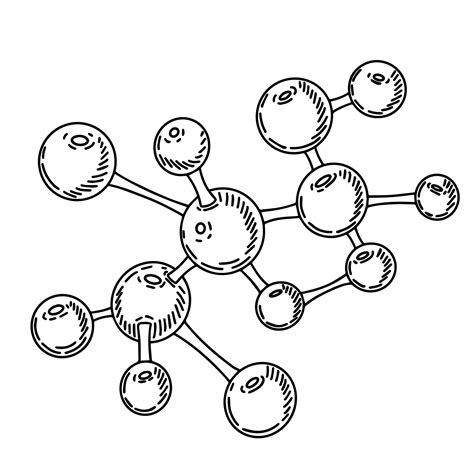 Molecules sketched isolated. Gas in hand drawn style. 10033551 Vector Art at Vecteezy