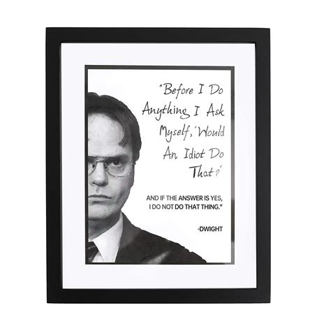 Buy The Office Gifts - Dwight Schrute The Office with Frame 8x10 - Funny Office Wall Art for ...