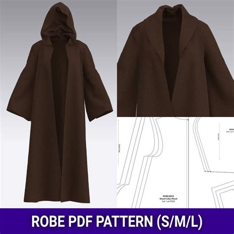 Jedi Robe Pattern, Cape Pattern, Jedi Cosplay, Jedi Costume, Cool Patterns, Sewing Patterns ...