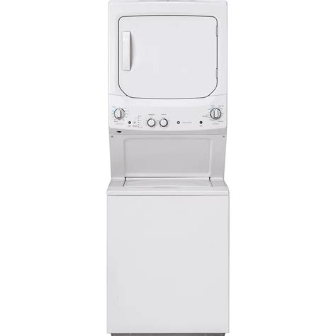 GE Spacemaker Unitized Apartment Size 27-inch Stacked Washer and Dryer Laundry Centre in W ...