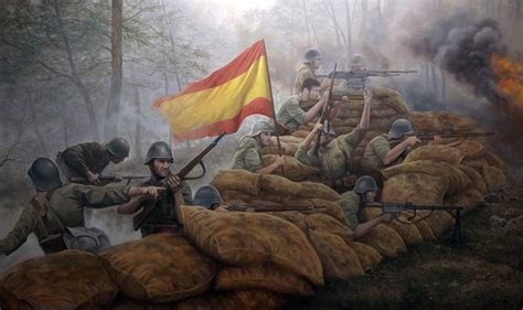 Spanish Civil War, Nationalist side by Jose Ferre Clauzel | War art ...