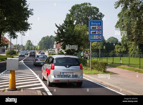 Border crossing between the Netherlands and Belgium between ...