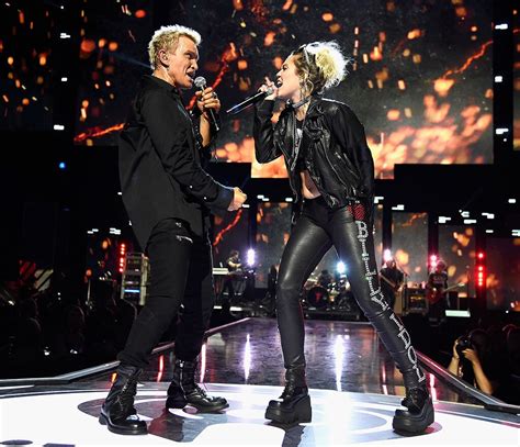 Miley Cyrus & Billy Idol from iHeartRadio Music Festival 2016: Star ...