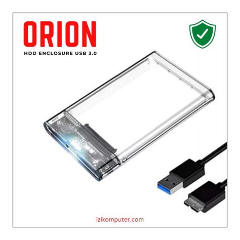 Jual Orion HDD Enclosure USB 3.0 Transparan