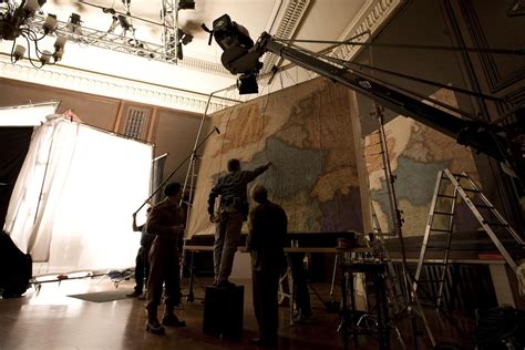 Image - Inglourious Basterds Behind the scenes Michael Fassbender and Mike Myers.jpg ...