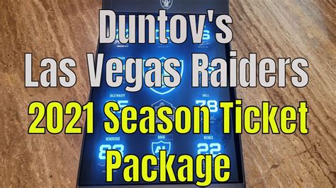 Las Vegas Raiders 2021 Season Ticket Package - YouTube